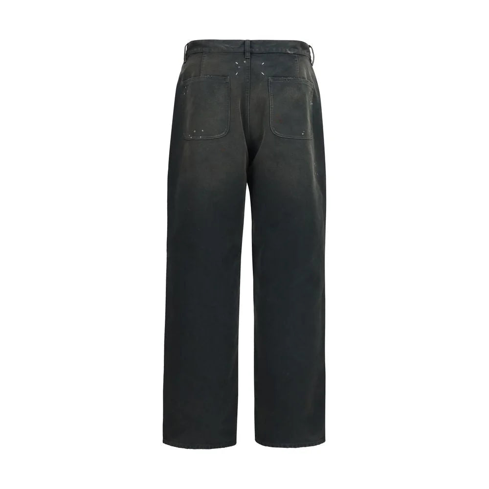 Maison Margiela Gray Cotton Casual Pants