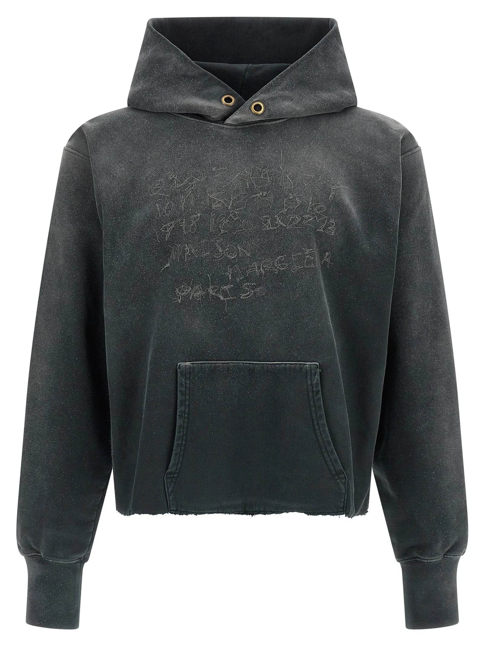 Maison Margiela Gray Cotton Hoodie