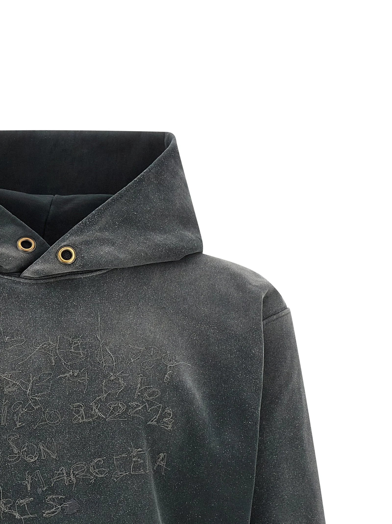 Maison Margiela Gray Cotton Hoodie