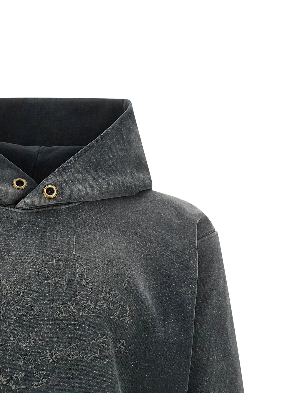 Maison Margiela Gray Cotton Hoodie