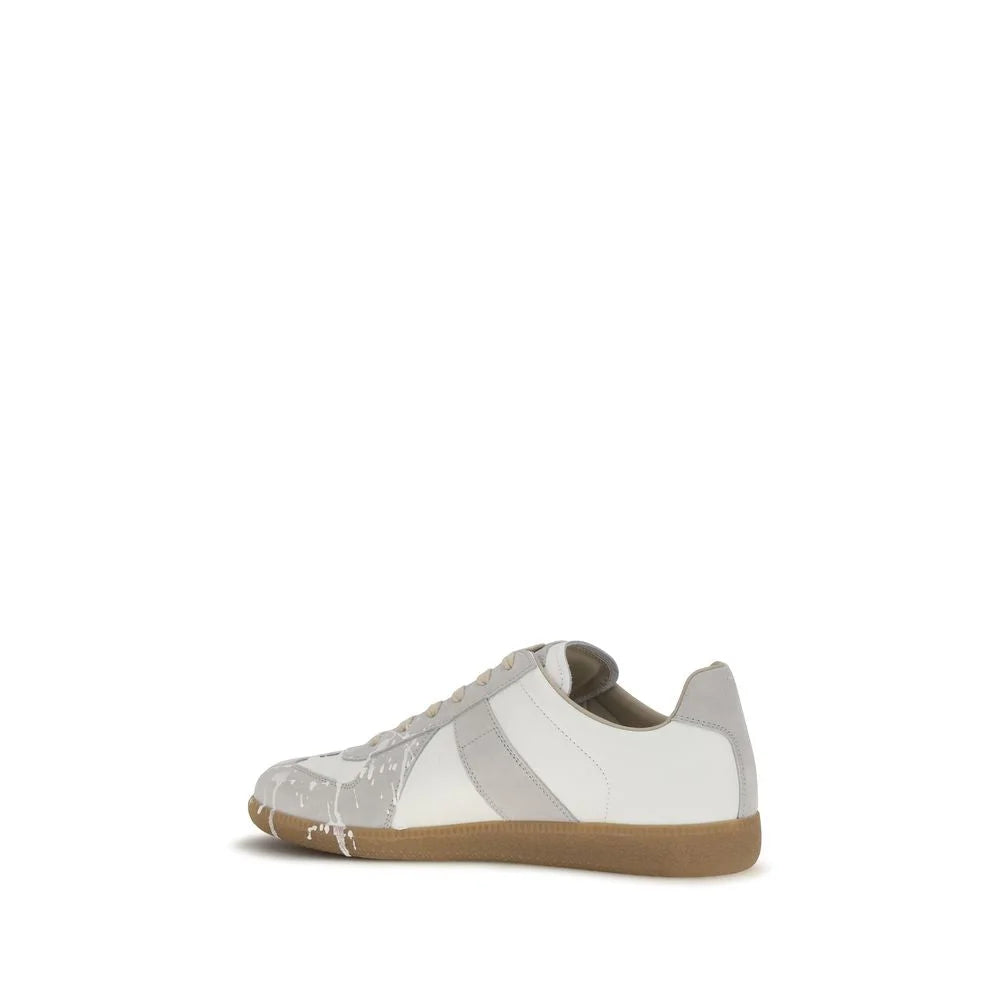Maison Margiela Gray Suede Leather Low Top Sneakers - EU44/US11