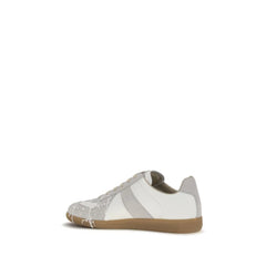 Maison Margiela Gray Suede Leather Low Top Sneakers - EU44/US11