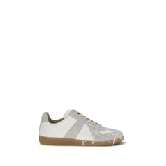 Maison Margiela Gray Suede Leather Low Top Sneakers - EU44/US11