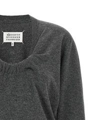 Maison Margiela Gray Virgin Wool Cardigan