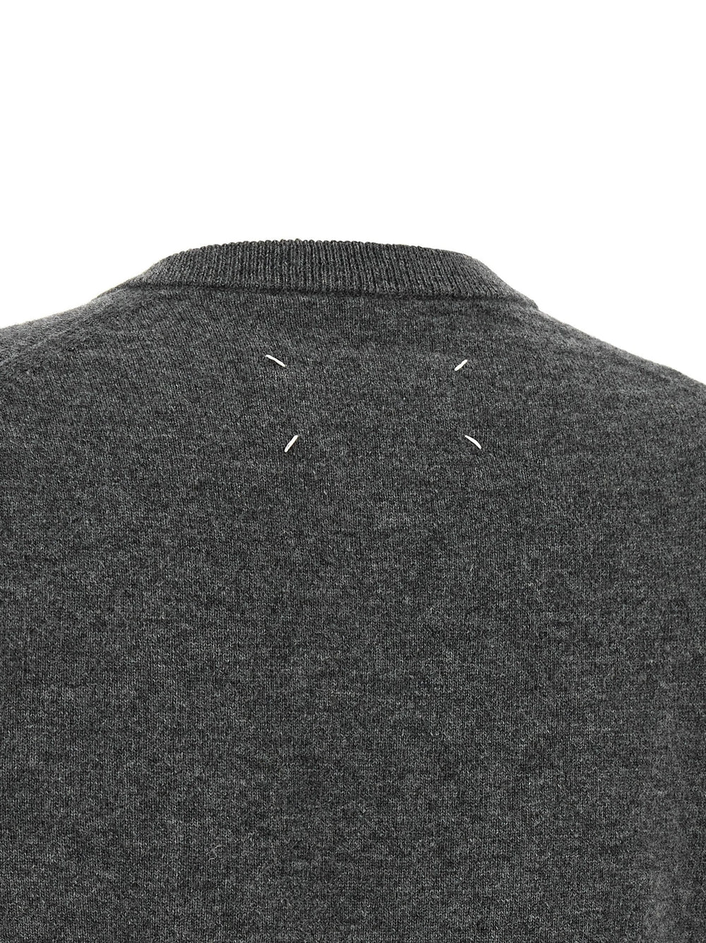 Maison Margiela Gray Virgin Wool Cardigan