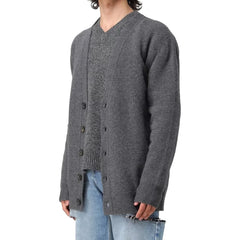 Maison Margiela Gray Wool Cardigan - L