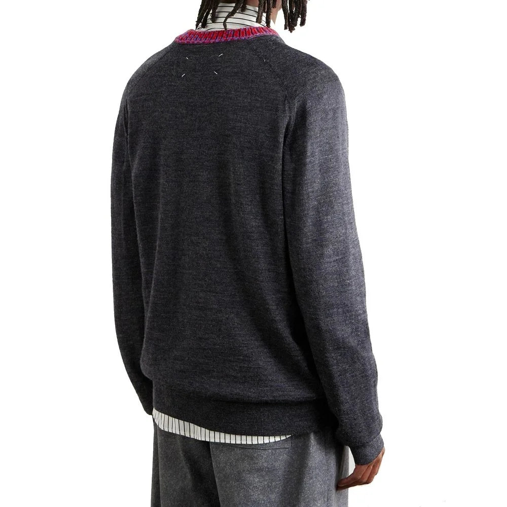 Maison Margiela Gray Wool Sweatshirt - L