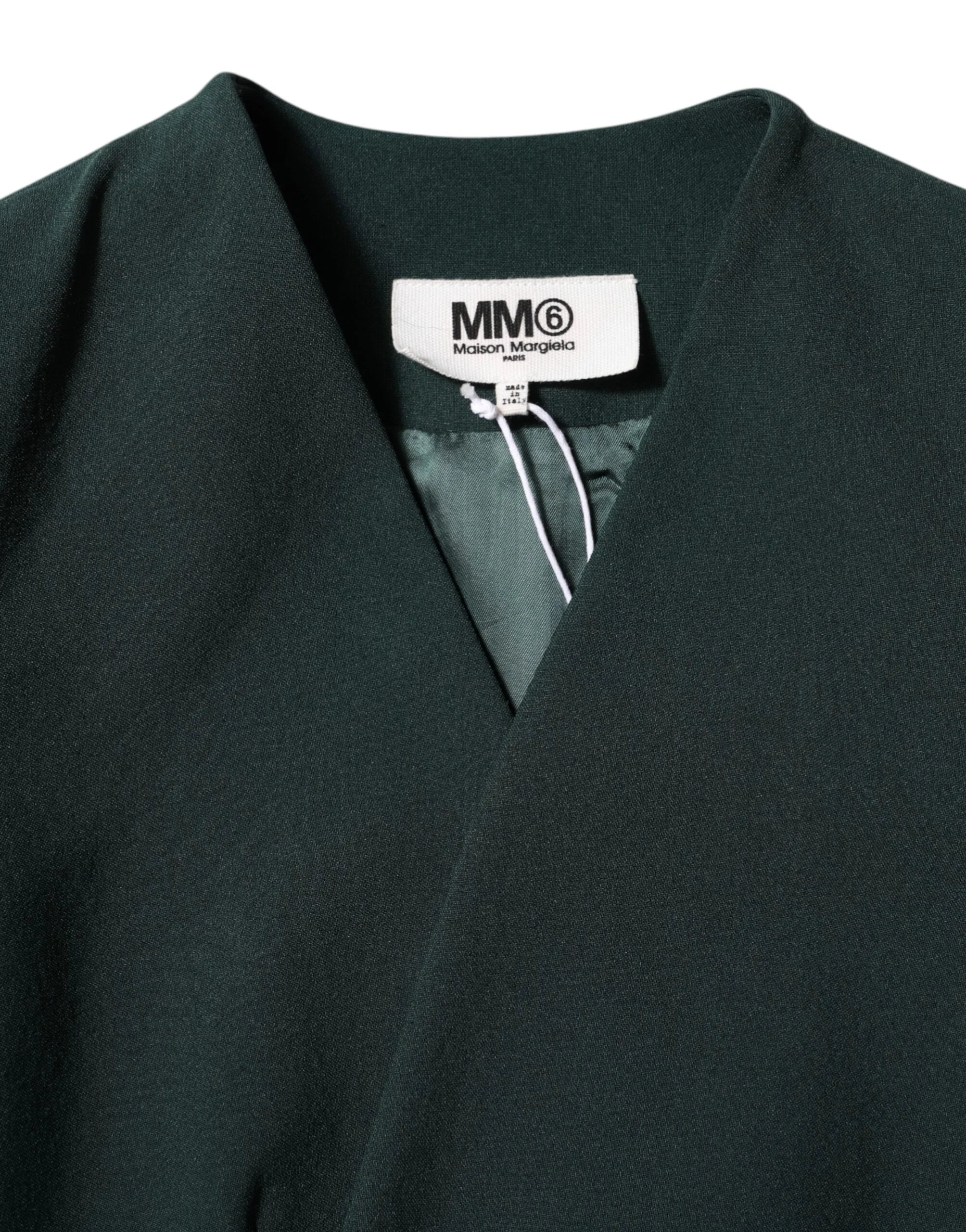 Maison Margiela Green Single Breasted One Button Coat Jacket - IT40|S - Sport Jackets