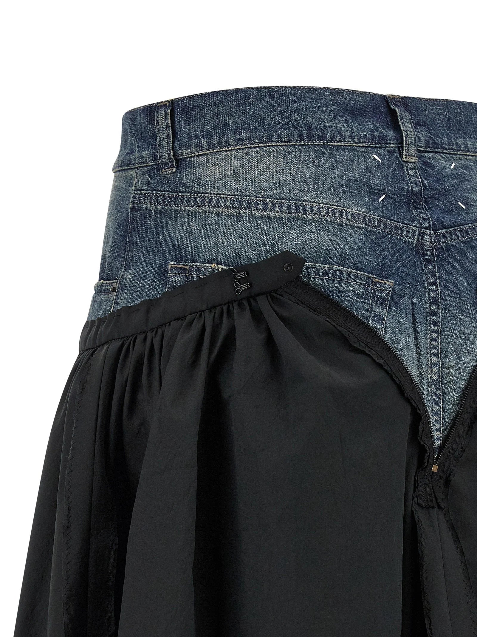 Maison Margiela Multicolor Polyester Midi Skirt - IT40
