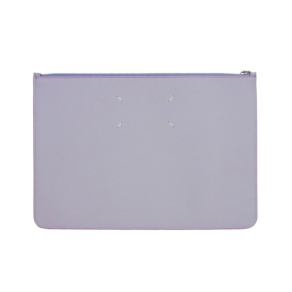 Maison Margiela Purple Calfskin Clutch Bag - Clutch Bags