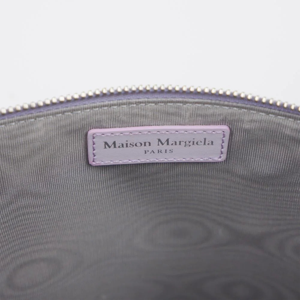 Maison Margiela Purple Calfskin Clutch Bag - Clutch Bags
