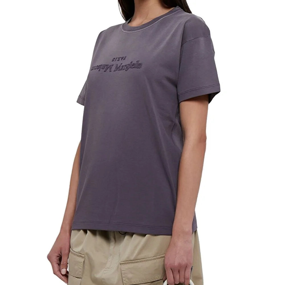 Maison Margiela Purple Cotton T-Shirt - S