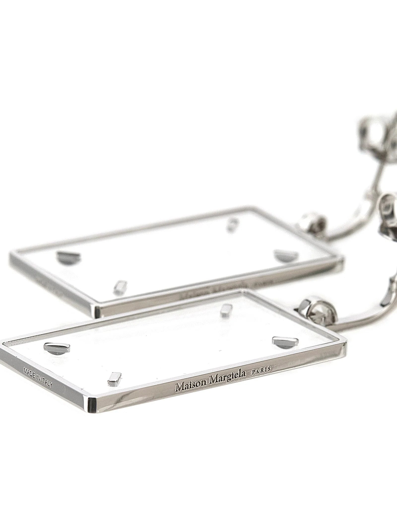 Maison Margiela Silver Brass Earrings - One Size