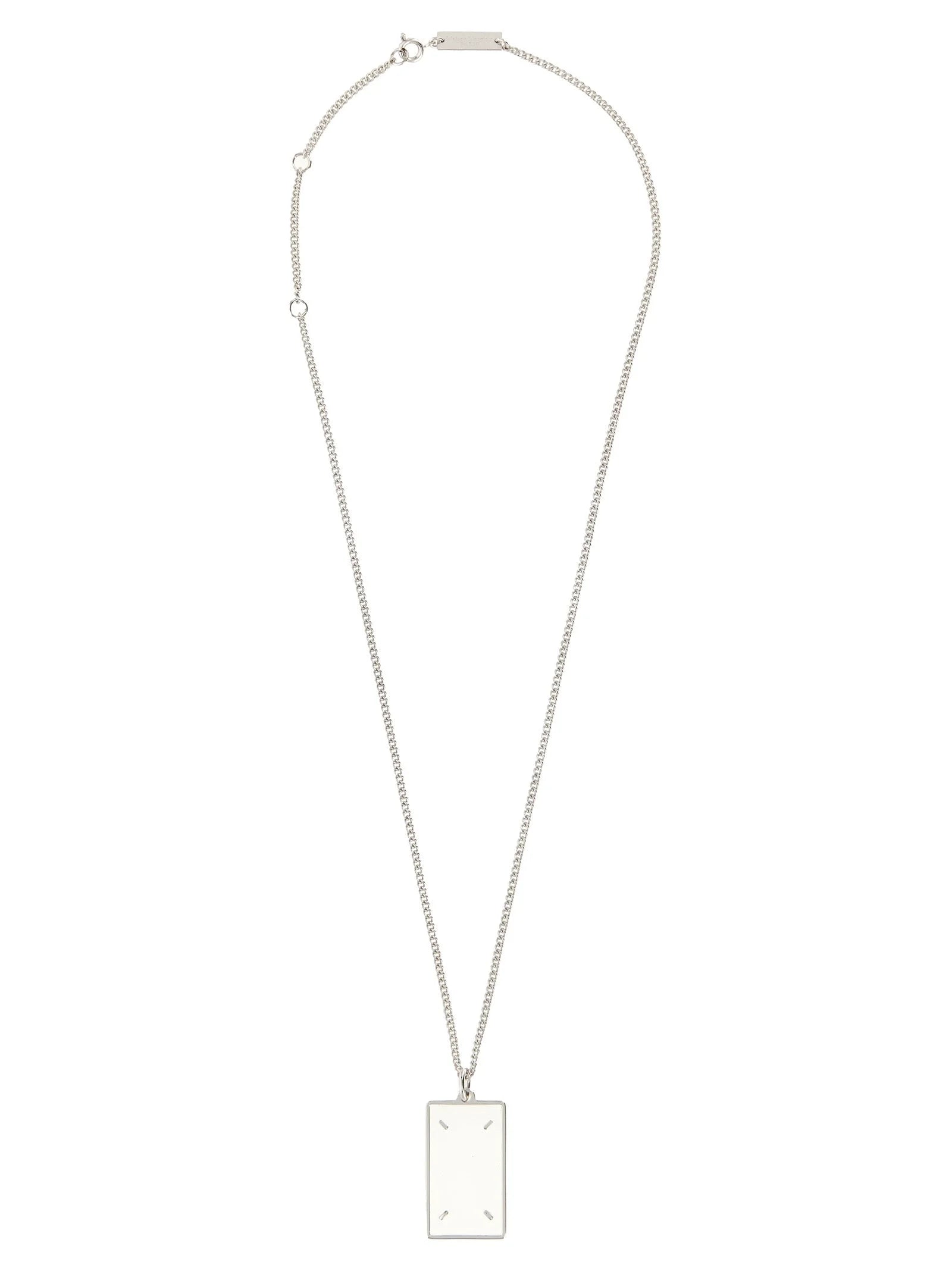 Maison Margiela Silver Brass Necklace - One Size