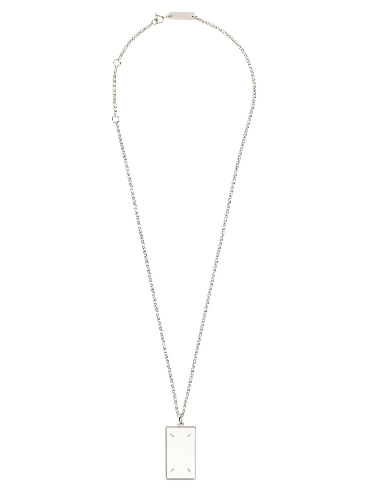 Maison Margiela Silver Brass Necklace - One Size