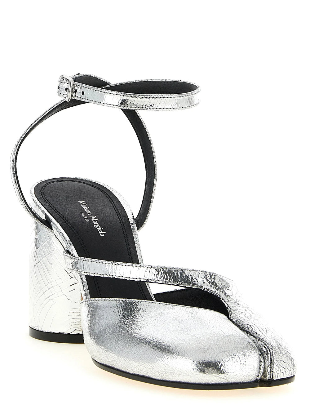 Maison Margiela Silver Calfskin High Heel Pumps - EU38/US8