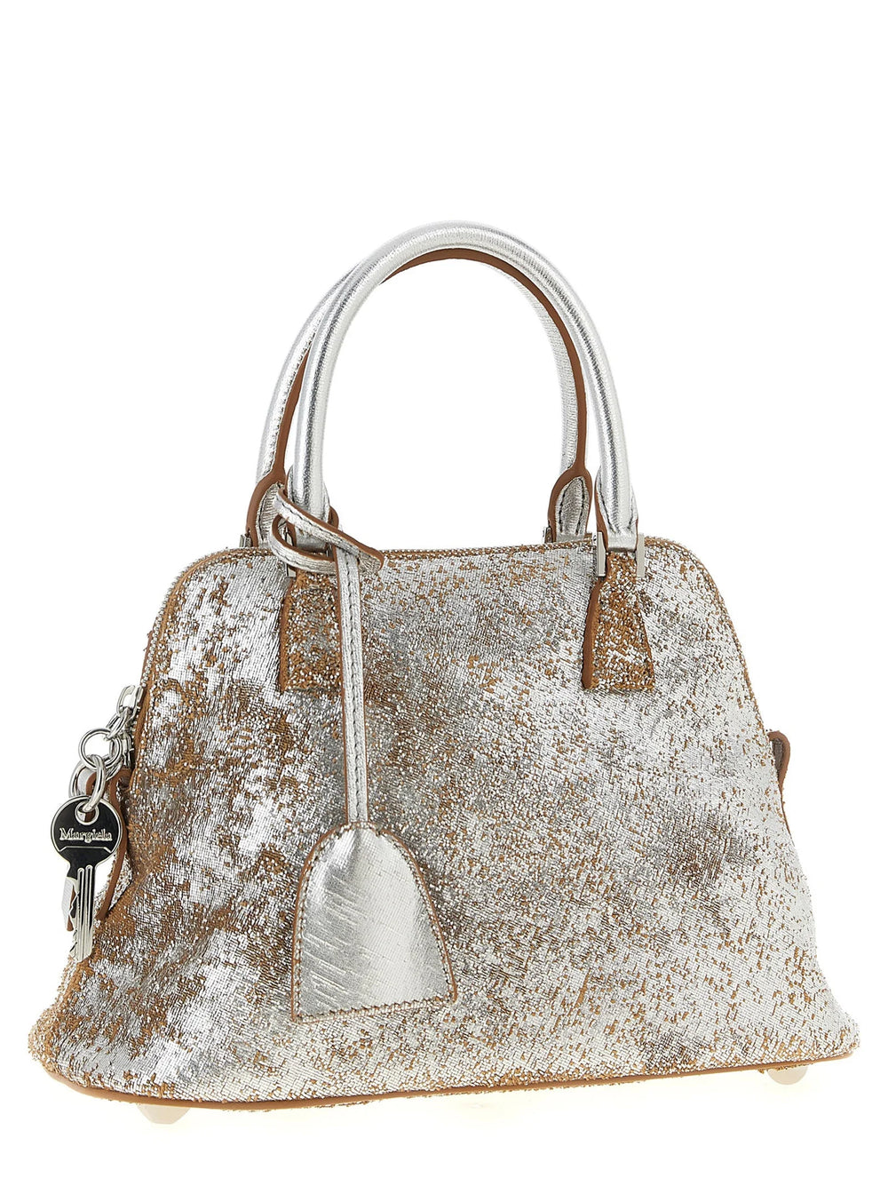 Maison Margiela Silver Lambskin Handbag