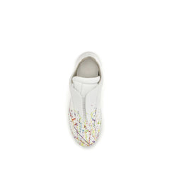 Maison Margiela White Calf Leather Bos Taurus Low Top Sneakers