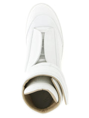 Maison Margiela White Calfskin High Top Sneakers