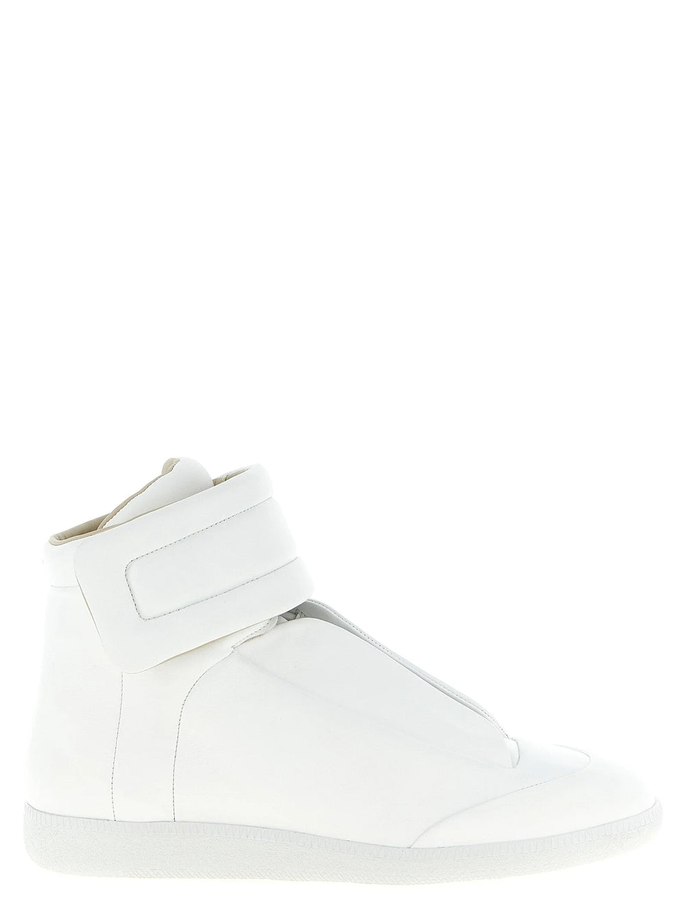 Maison Margiela White Calfskin High Top Sneakers
