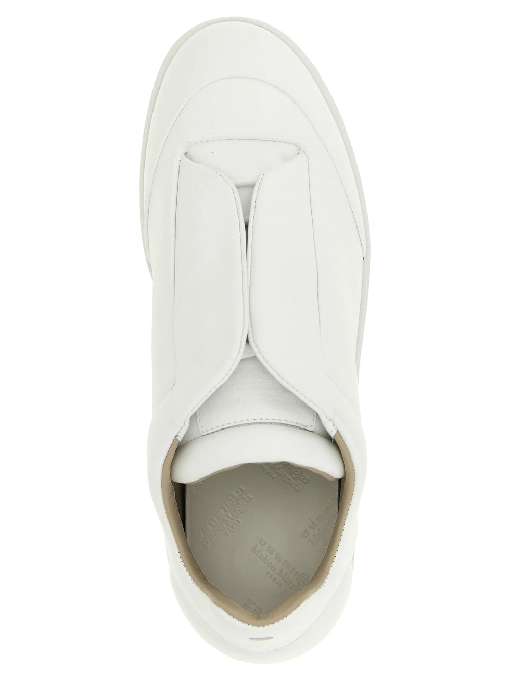 Maison Margiela White Calfskin Low Top Sneakers
