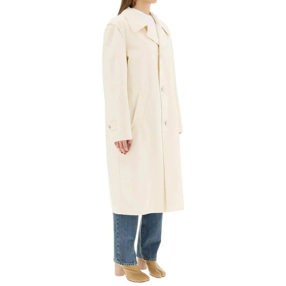 Maison Margiela White Cotton Coat - 40