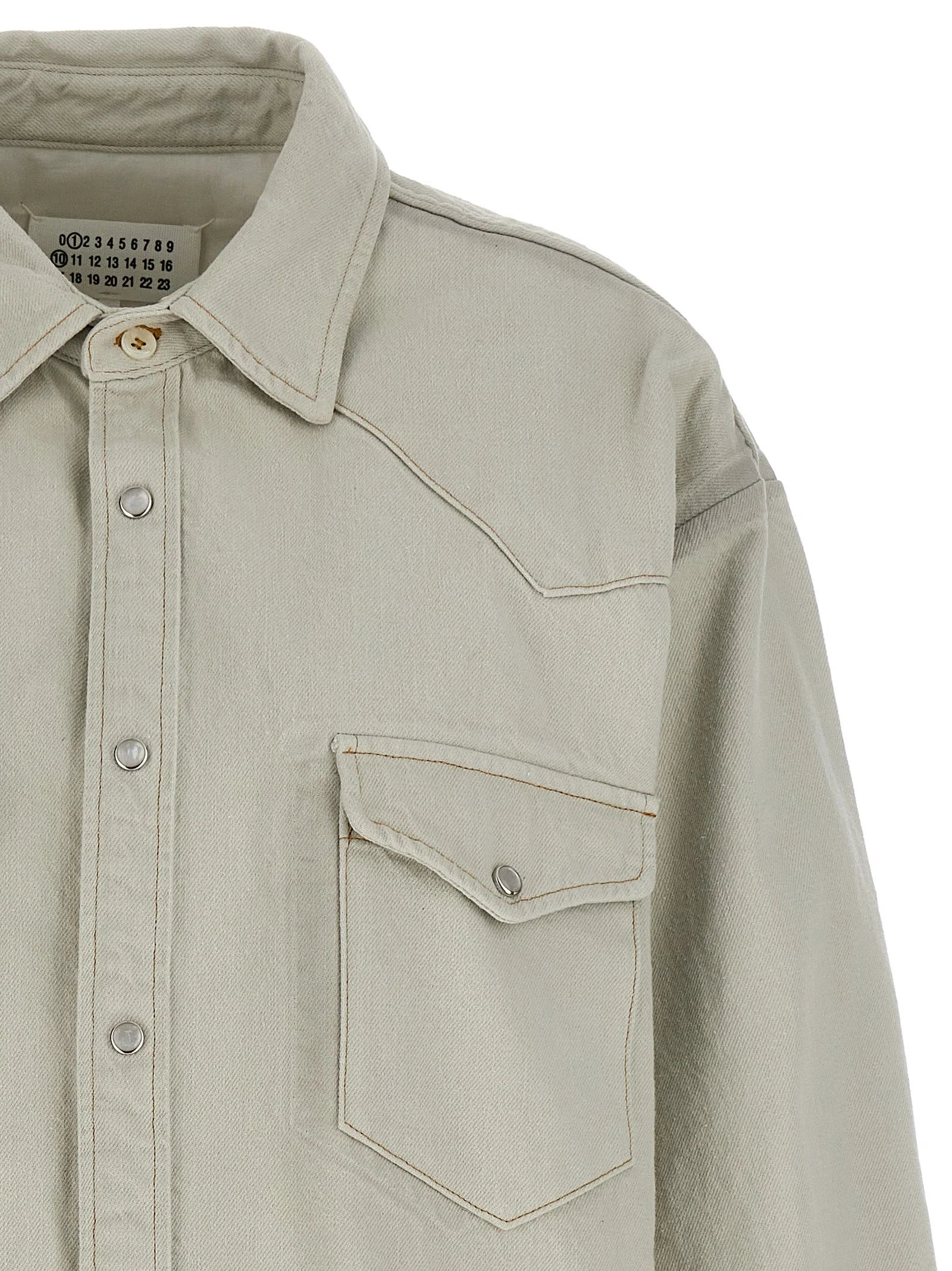 Maison Margiela White Cotton Denim Jacket