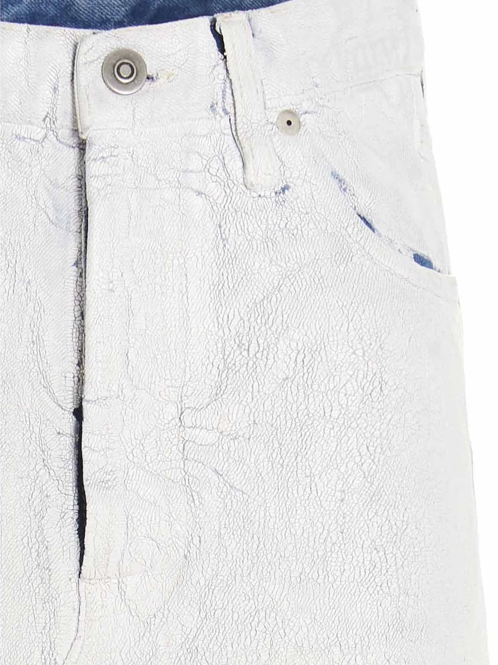 Maison Margiela White Cotton Mini Skirt
