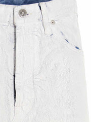 Maison Margiela White Cotton Mini Skirt