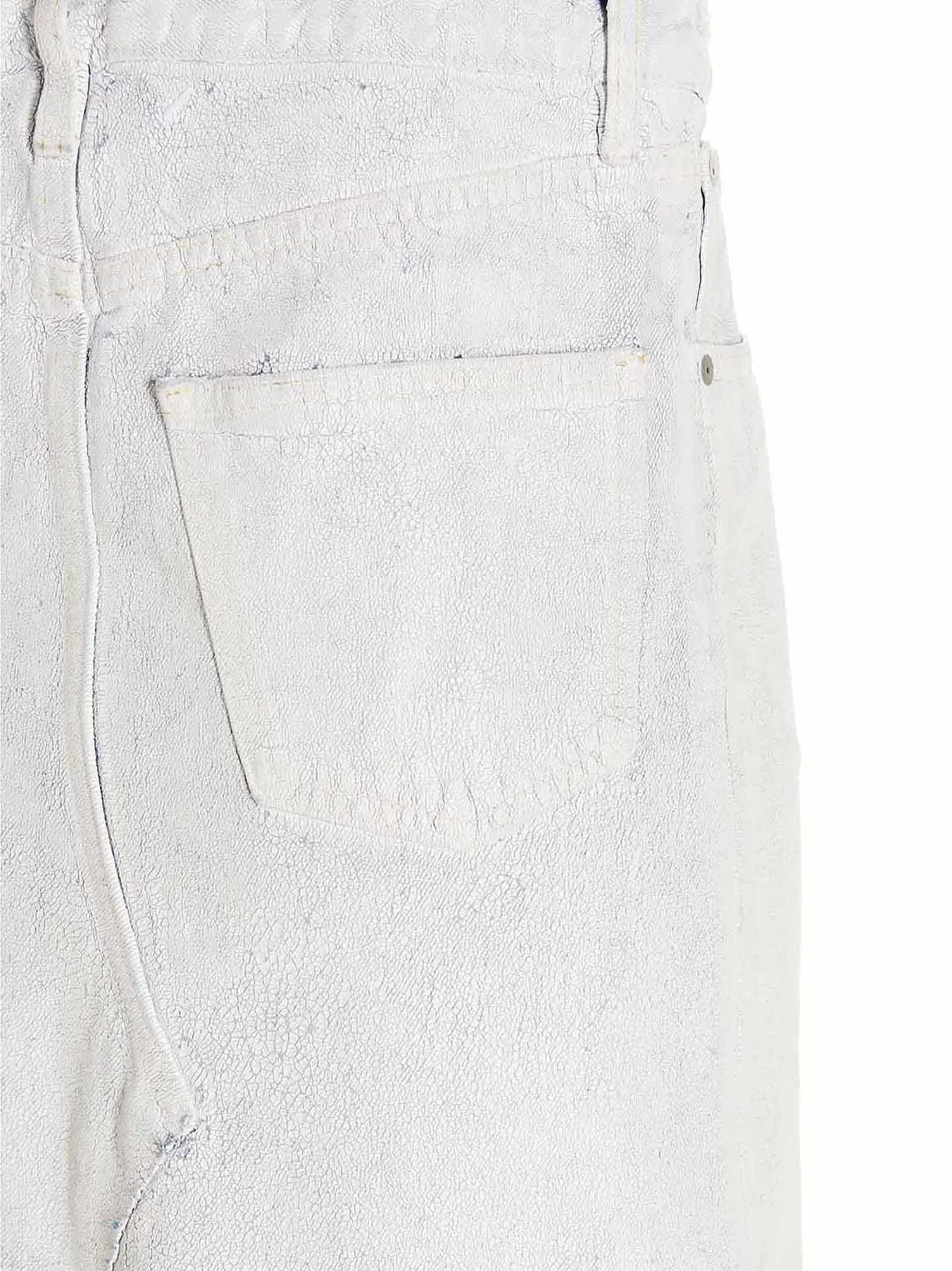 Maison Margiela White Cotton Mini Skirt