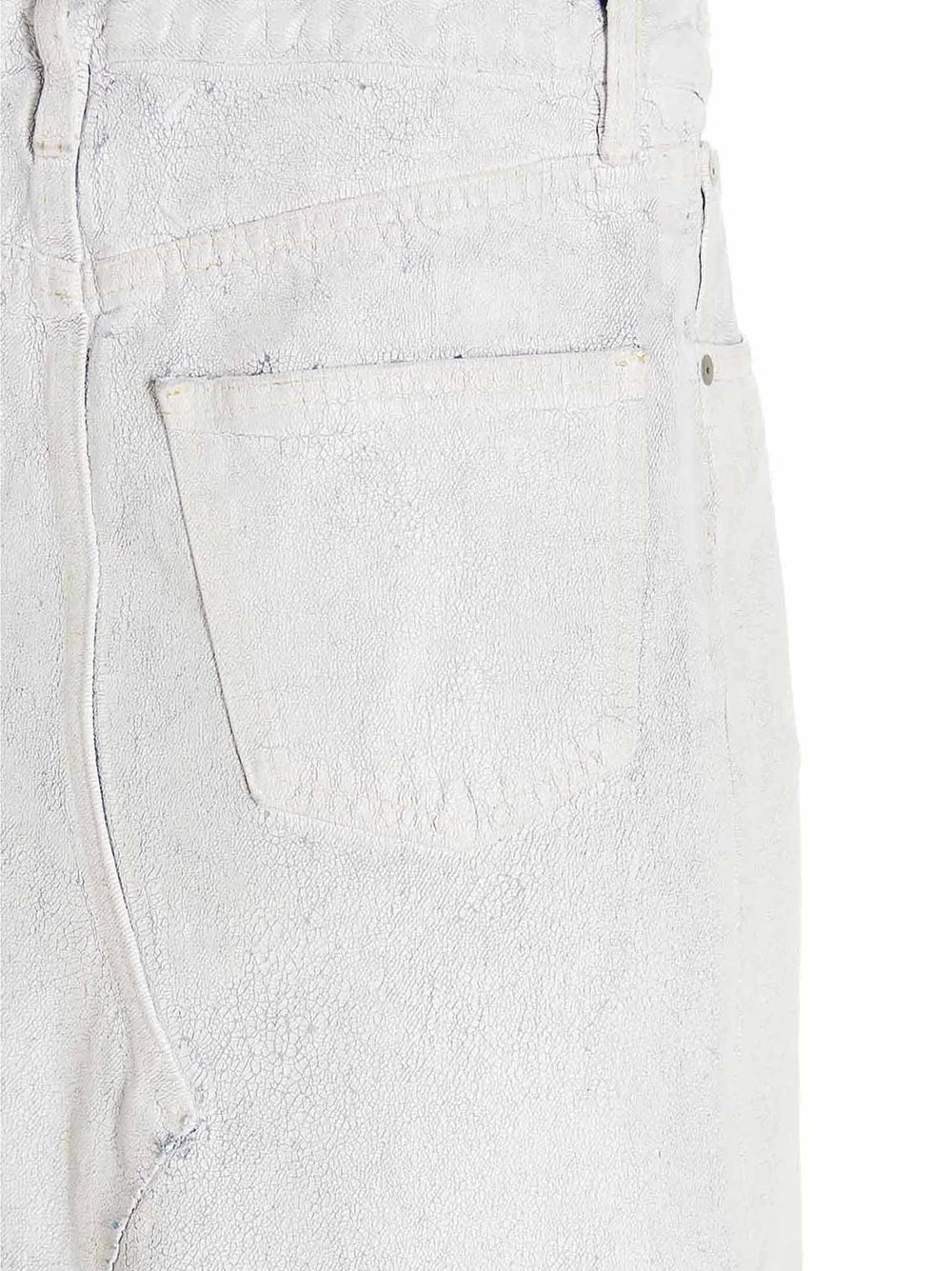 Maison Margiela White Cotton Mini Skirt