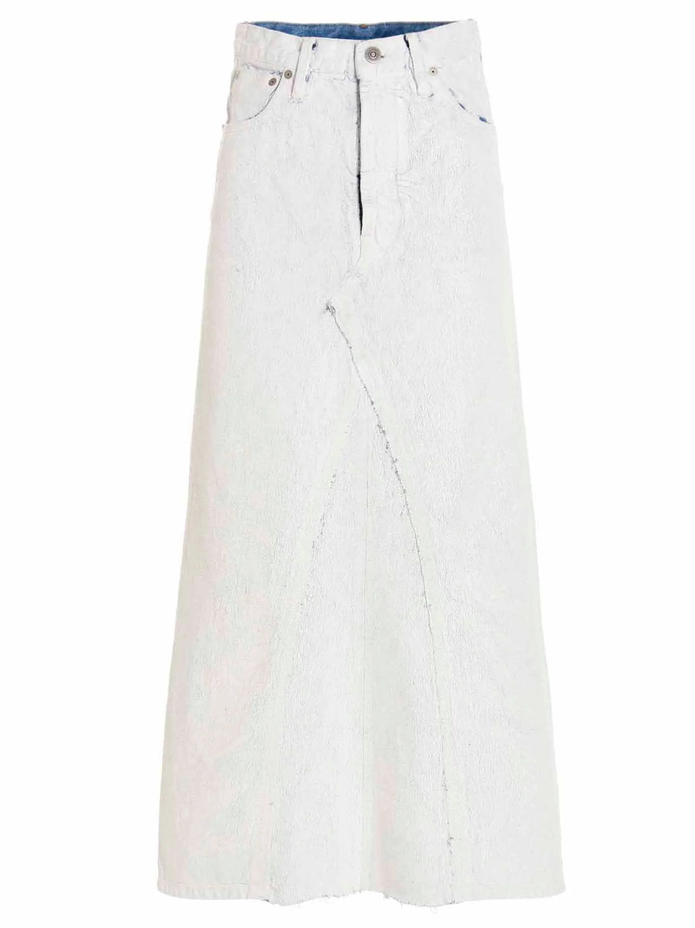 Maison Margiela White Cotton Mini Skirt