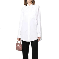 Maison Margiela Bílé Bavlněné Košile - 38