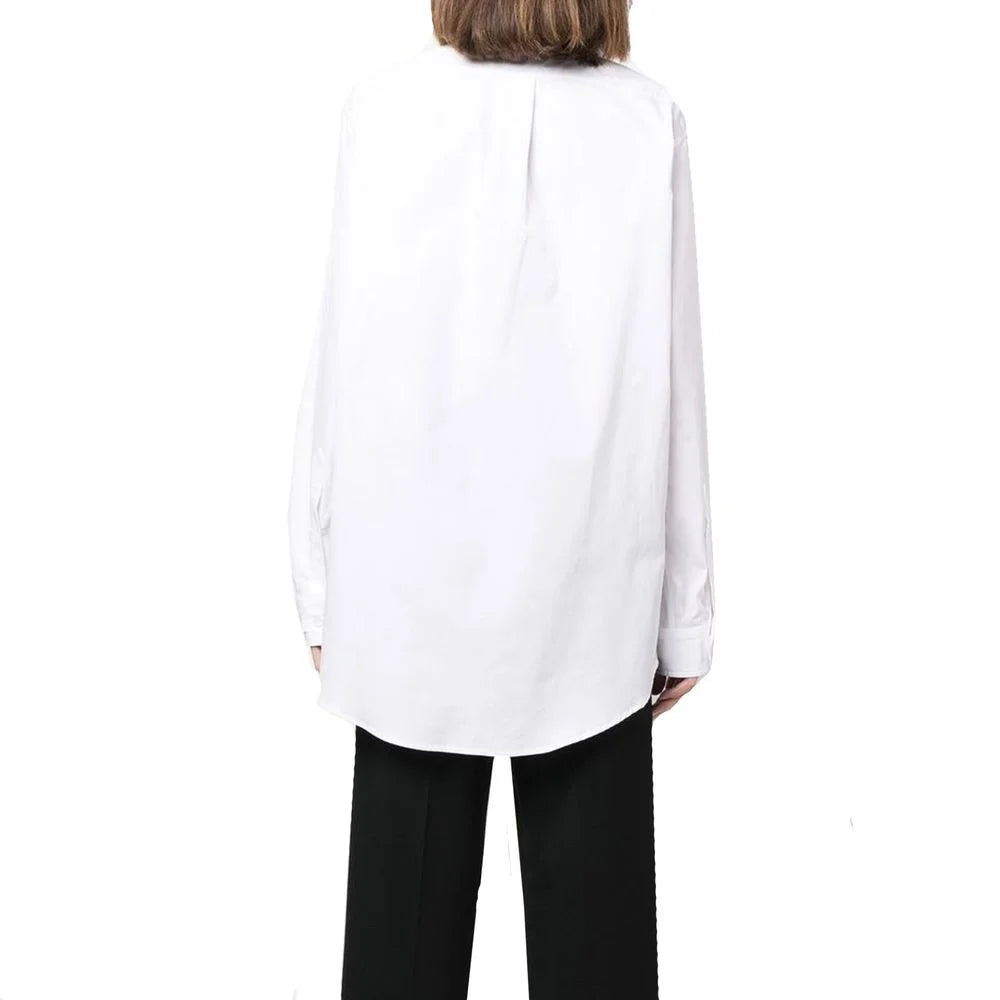 Maison Margiela Bílé Bavlněné Košile - 38