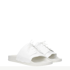 Maison Margiela White Cotton Slippers Sandals