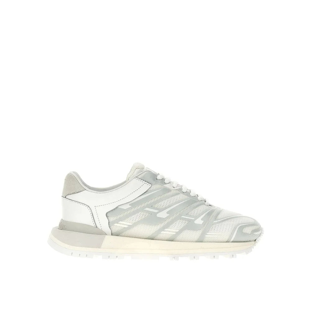 Maison Margiela White Fabric Athletic Sneakers - EU40/US7