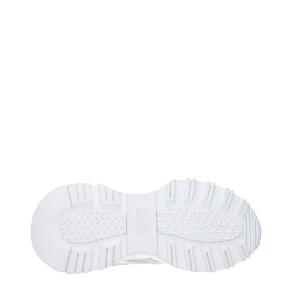 Maison Margiela White Fabric Athletic Sneakers - EU44/US11
