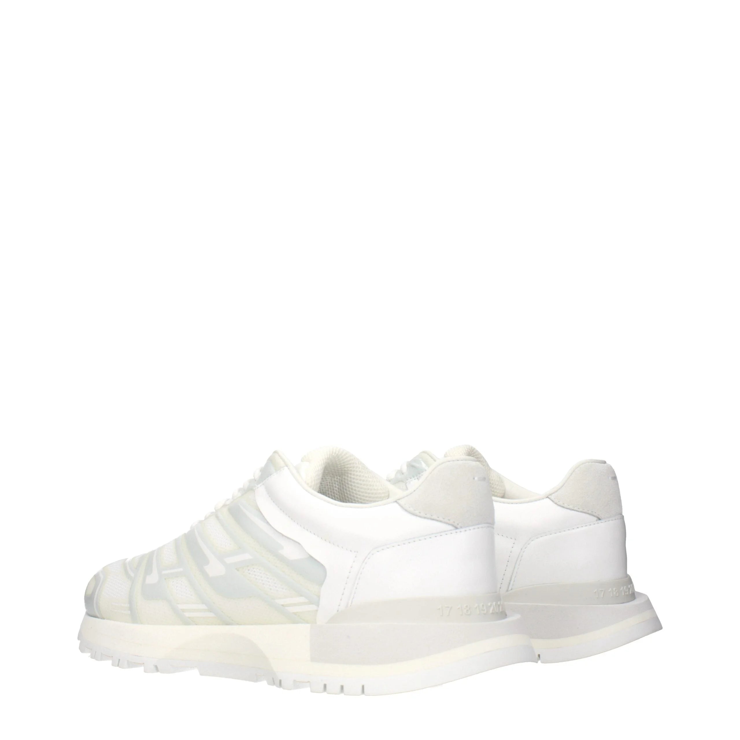 Maison Margiela White Fabric Athletic Sneakers - EU44/US11