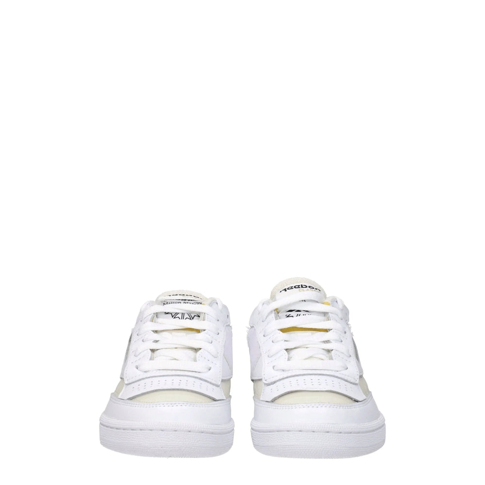 Maison Margiela White Fabric Low Tops