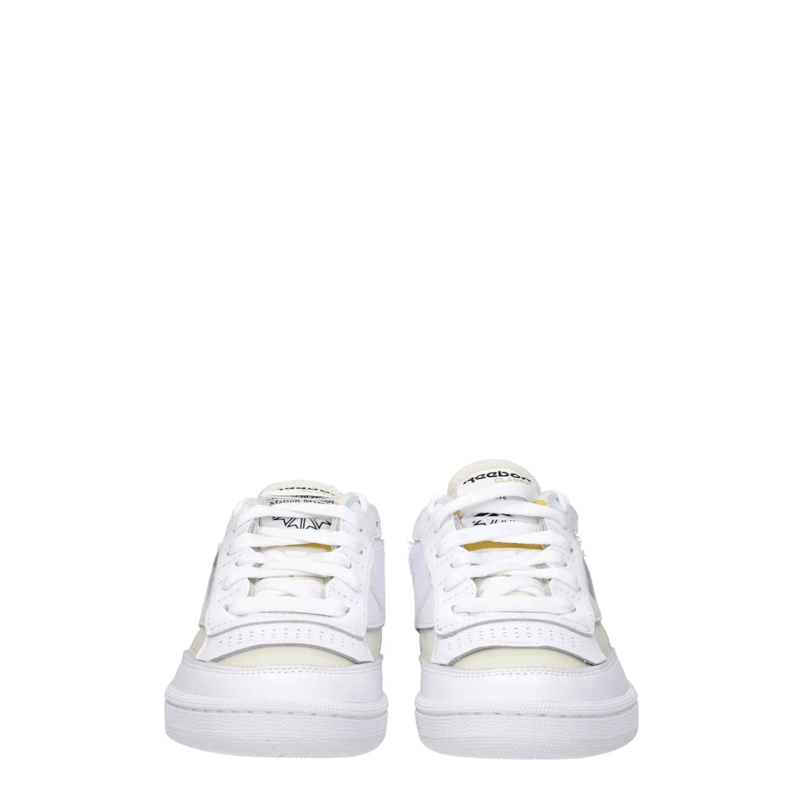 Maison Margiela White Fabric Low Tops