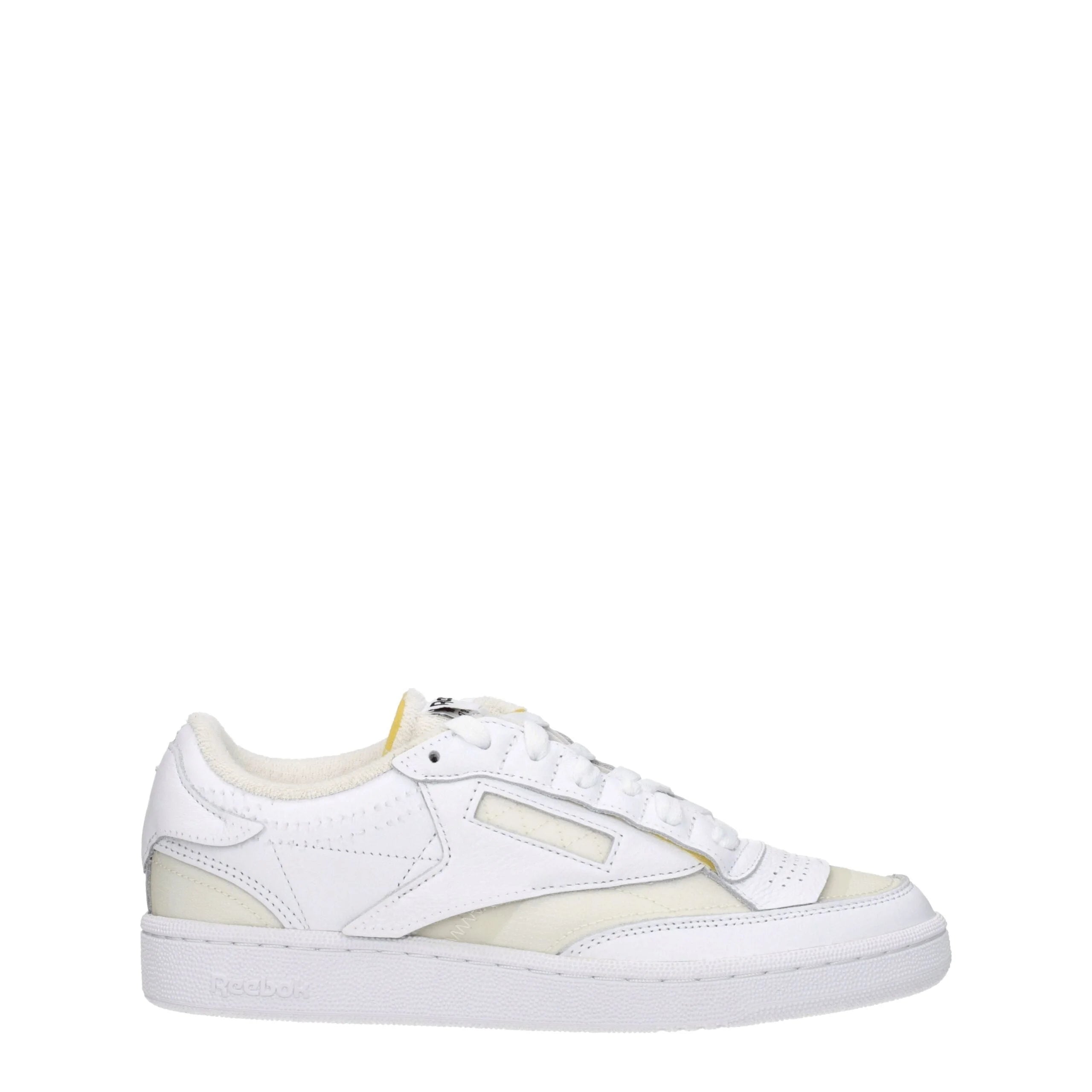 Maison Margiela White Fabric Low Tops
