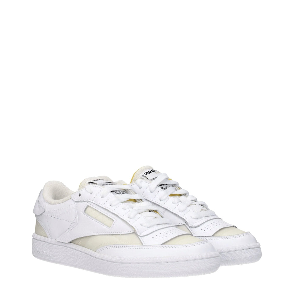 Maison Margiela White Fabric Low Tops