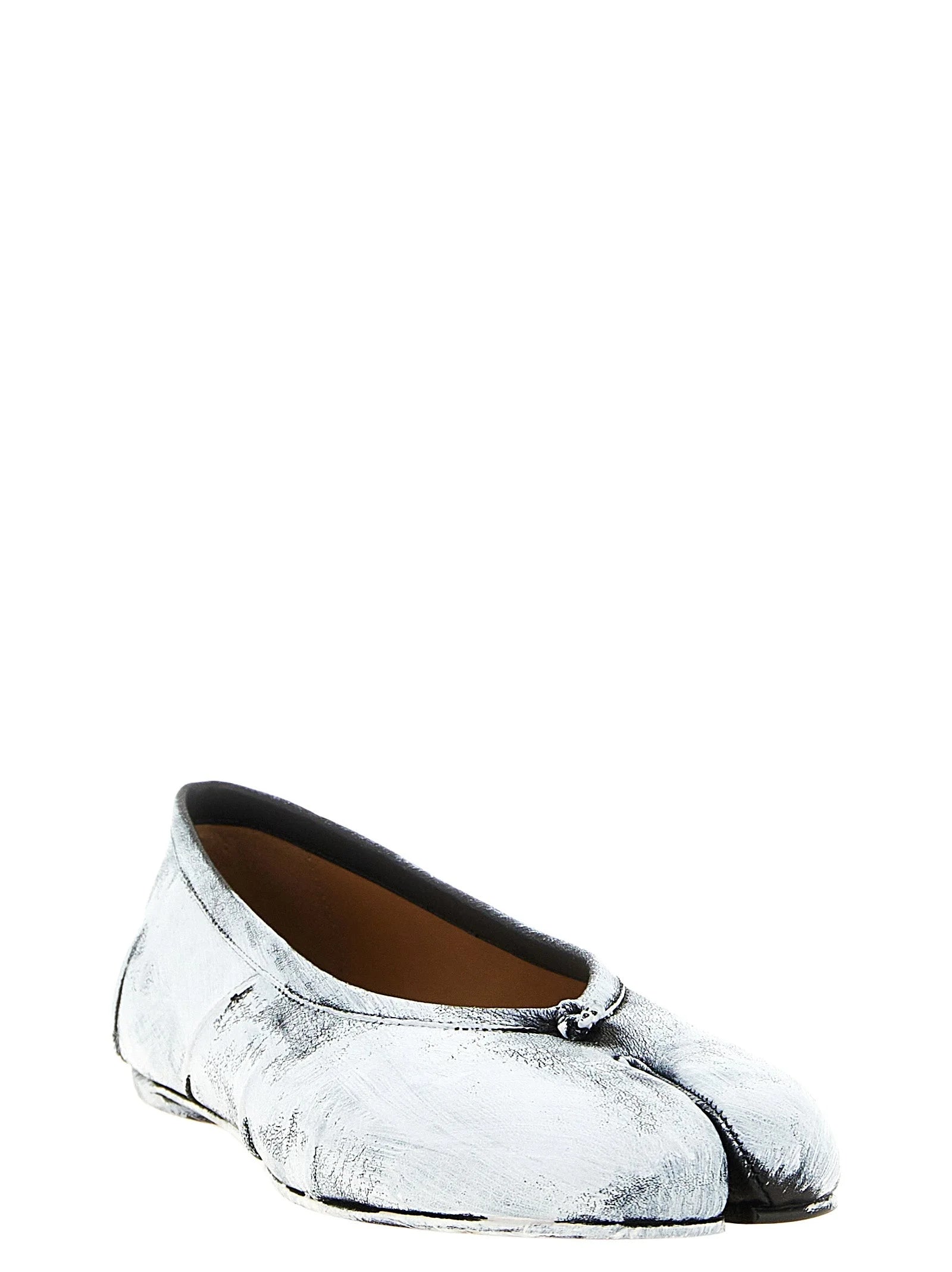 Maison Margiela White Lambskin Ballet Flats