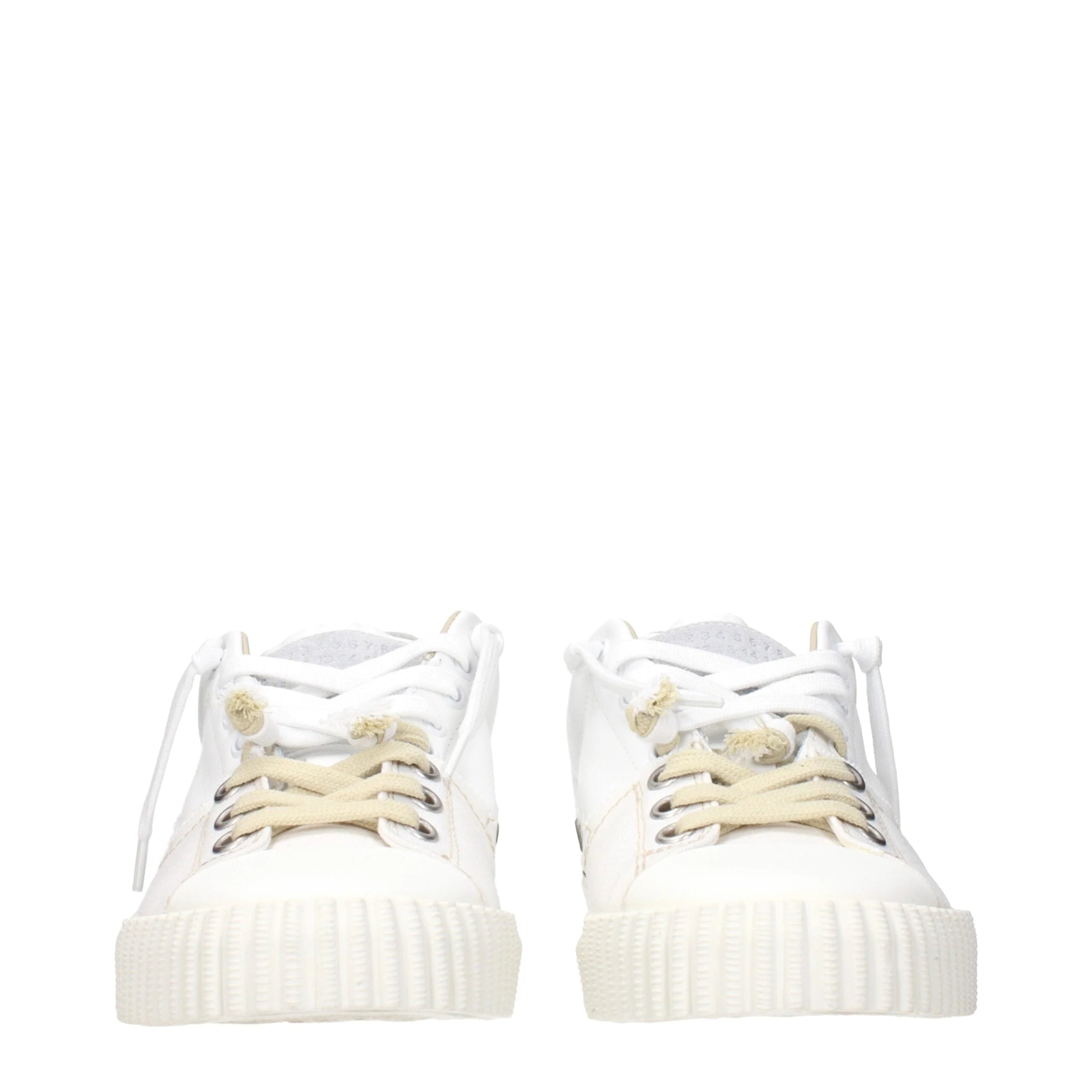 Maison Margiela Bílé kožené nízké tenisky - EU39/US6