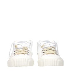 Maison Margiela Bílé kožené nízké tenisky - EU39/US6