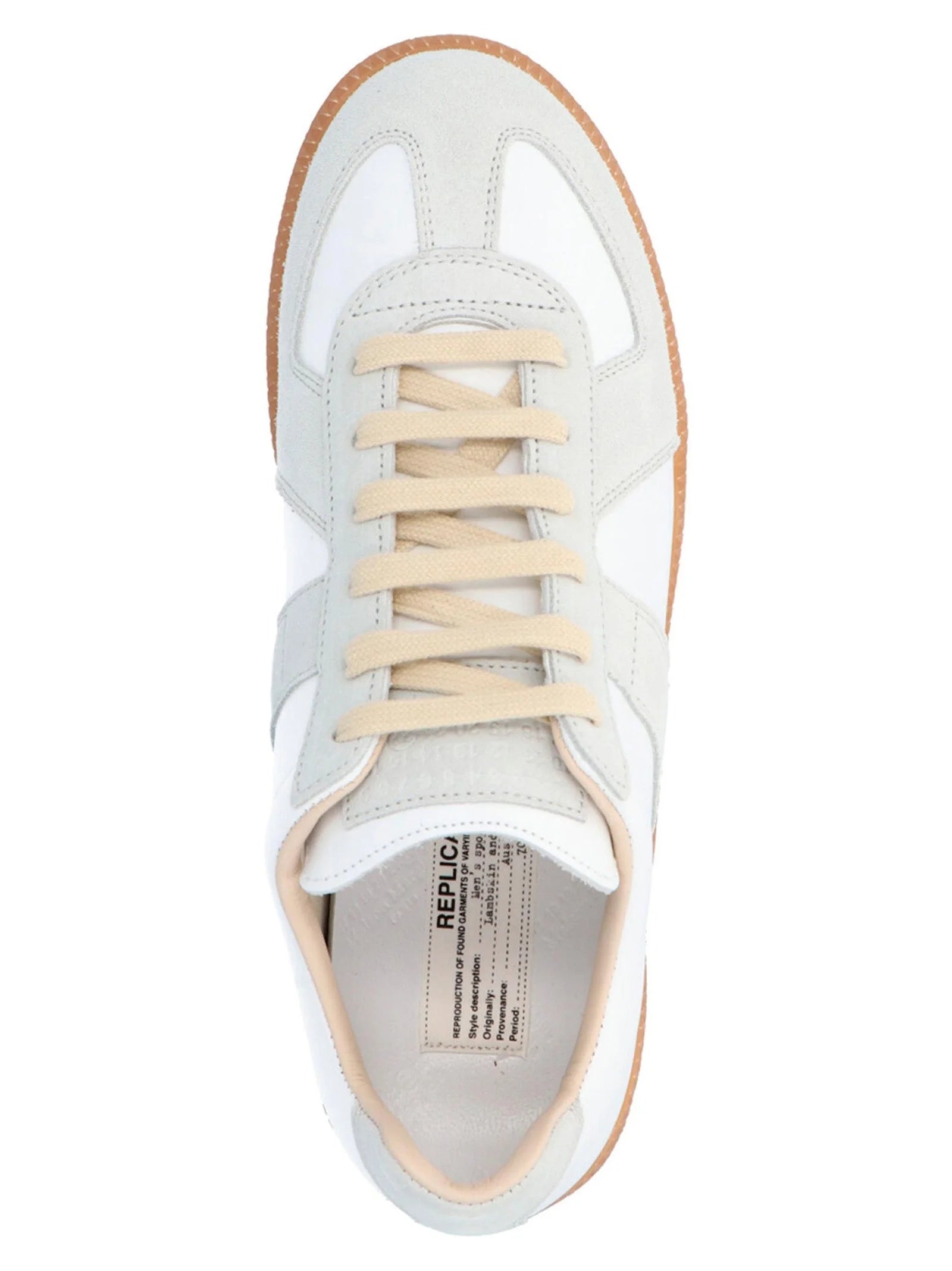 Maison Margiela White Polyvinyl Low Top Sneakers
