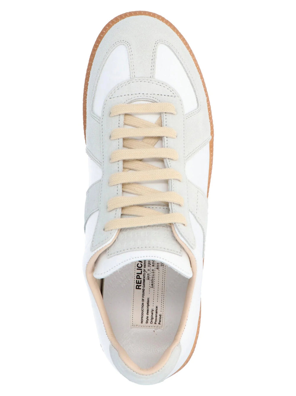 Maison Margiela White Polyvinyl Low Top Sneakers