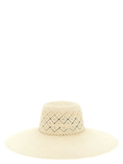 Maison Michel Beige Fabric Sunhat - S
