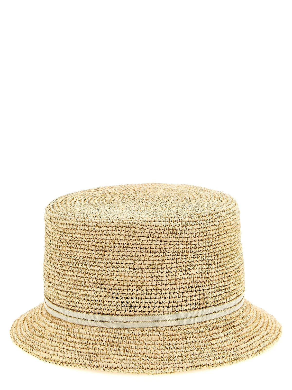 Maison Michel Beige Fabric Sunhat - S