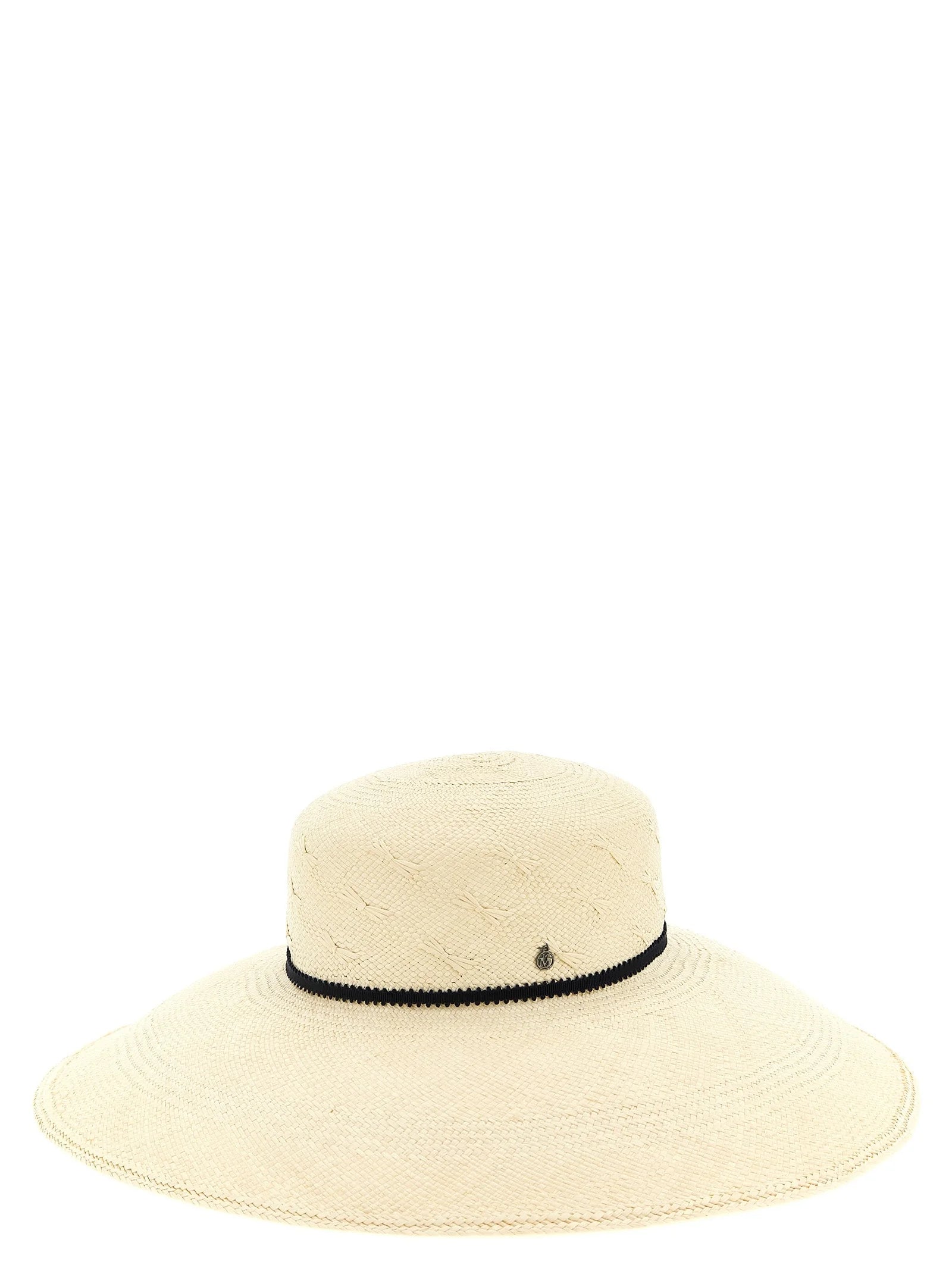 Maison Michel Beige Fabric Sunhat - S